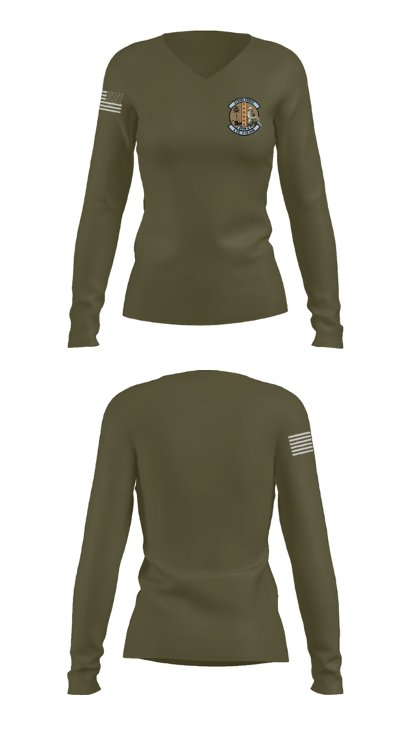 Women's Long Sleeve Vneck Shirt, A Co.2-10 AHB, , Teamtime, Team time, sublimation, custom sports apparel, team uniforms, spirit wear, spiritwear, sports uniforms, custom shirts, team store, custom team store, fundraiser sports, apparel fundraiser