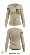 C 232 38542672 Women's Long Sleeve V-neck Shirt - 117