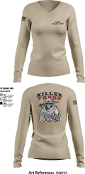3/2CR Killer Troop 6220684 Women's Long Sleeve V-neck Shirt - 4
