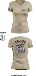 3/2CR Killer Troop 6220684 Women's Short Sleeve V-neck Shirt - 4