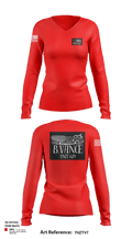 629 6455846 Women's Long Sleeve V-neck Shirt - 117