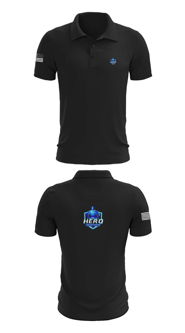 Short Sleeve Performance Polo, Hero Cooling & Heating, , Teamtime, Team time, sublimation, custom sports apparel, team uniforms, spirit wear, spiritwear, sports uniforms, custom shirts, team store, custom team store, fundraiser sports, apparel fundraiser