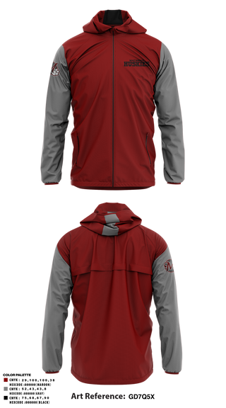 Windbreaker, Matawam Huskies, Baseball, Teamtime, Team time, sublimation, custom sports apparel, team uniforms, spirit wear, spiritwear, sports uniforms, custom shirts, team store, custom team store, fundraiser sports, apparel fundraiser