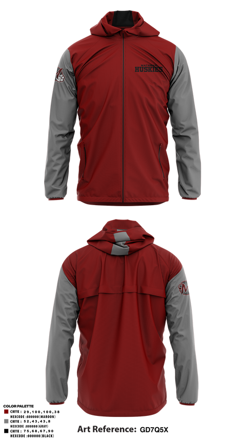Windbreaker, Matawam Huskies, Baseball, Teamtime, Team time, sublimation, custom sports apparel, team uniforms, spirit wear, spiritwear, sports uniforms, custom shirts, team store, custom team store, fundraiser sports, apparel fundraiser