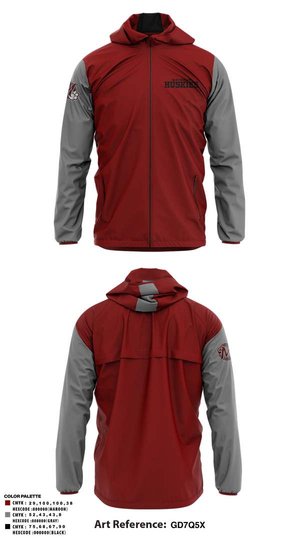 Windbreaker, Matawam Huskies, Baseball, Teamtime, Team time, sublimation, custom sports apparel, team uniforms, spirit wear, spiritwear, sports uniforms, custom shirts, team store, custom team store, fundraiser sports, apparel fundraiser