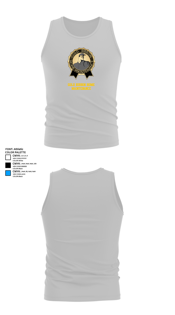 Tank Top, Gold Ribbon Home Maintenance, , Teamtime, Team time, sublimation, custom sports apparel, team uniforms, spirit wear, spiritwear, sports uniforms, custom shirts, team store, custom team store, fundraiser sports, apparel fundraiser