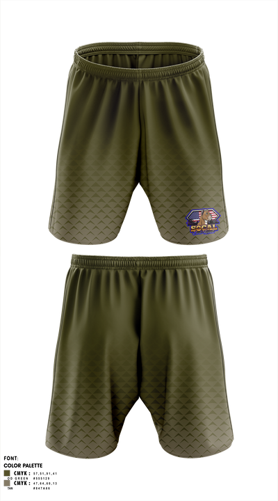 SoCal corso kennels 12871228 Athletic Shorts With Pockets - 1