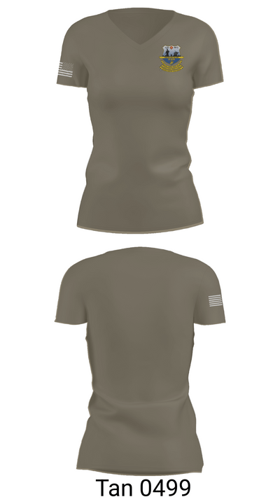 Echo Co. 2nd battalion, 25th Marine Regiment 27533051 Women's Short Sleeve V-neck Shirt - 68