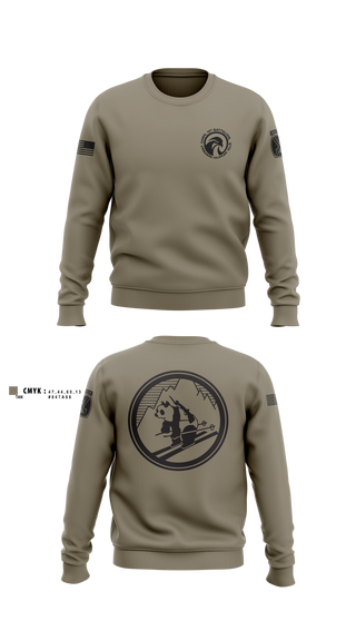 Crew Neck Sweatshirt, Diesel, 3-71CAV, Army, Teamtime, Team time, sublimation, custom sports apparel, team uniforms, spirit wear, spiritwear, sports uniforms, custom shirts, team store, custom team store, fundraiser sports, apparel fundraiser
