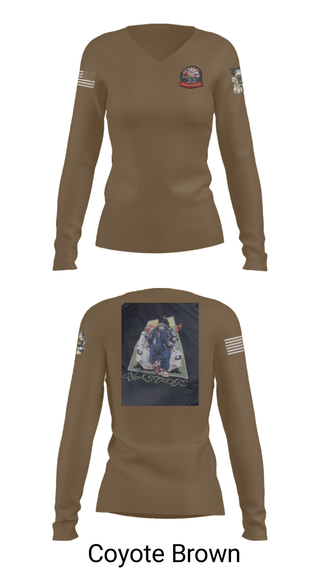 Women's Long Sleeve Vneck Shirt, AIMD IWAKUNI, Navy, Teamtime, Team time, sublimation, custom sports apparel, team uniforms, spirit wear, spiritwear, sports uniforms, custom shirts, team store, custom team store, fundraiser sports, apparel fundraiser