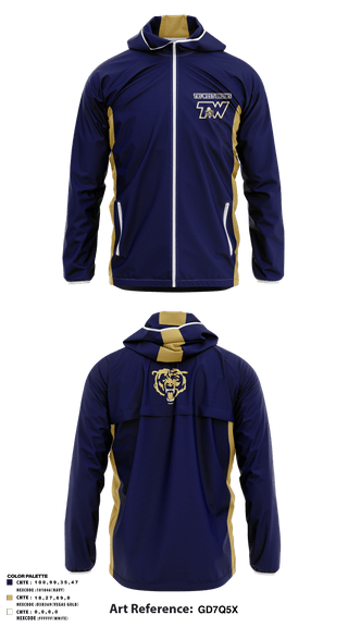 Windbreaker, TRI-WEST BRUINS, Football, Teamtime, Team time, sublimation, custom sports apparel, team uniforms, spirit wear, spiritwear, sports uniforms, custom shirts, team store, custom team store, fundraiser sports, apparel fundraiser