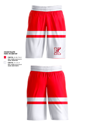 Mens Basketball Shorts, Kootenai Warriors, Women's Basketball, Teamtime, Team time, sublimation, custom sports apparel, team uniforms, spirit wear, spiritwear, sports uniforms, custom shirts, team store, custom team store, fundraiser sports, apparel fundraiser