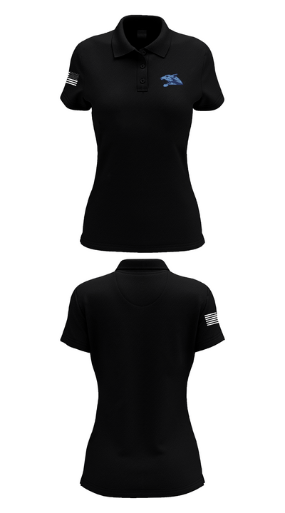 CT Johnson High School Wrestling 31935776 Women's Short Sleeve Performance Polo  - 36
