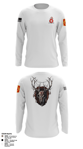 Long Sleeve Performance Shirt, Bravo 1st BN 14th FAR1-14 FAR, Army, Teamtime, Team time, sublimation, custom sports apparel, team uniforms, spirit wear, spiritwear, sports uniforms, custom shirts, team store, custom team store, fundraiser sports, apparel fundraiser