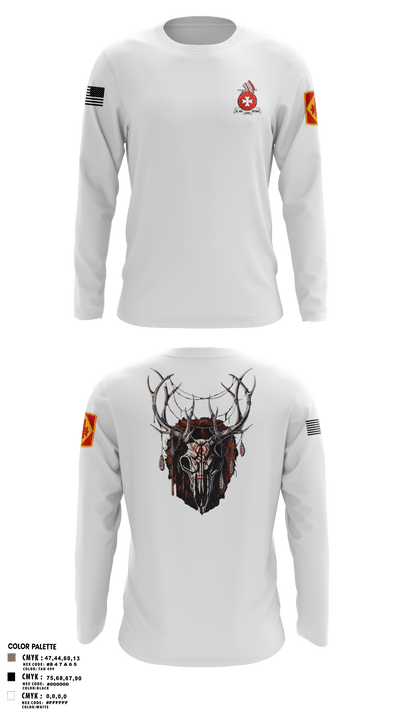 Bravo 1st BN 14th FAR 722916 Long Sleeve Performance Shirt - 2