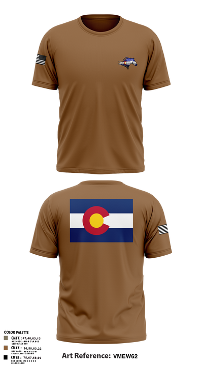 USS Colorado 62419768 Old School Cotton Feel Shirt - 2