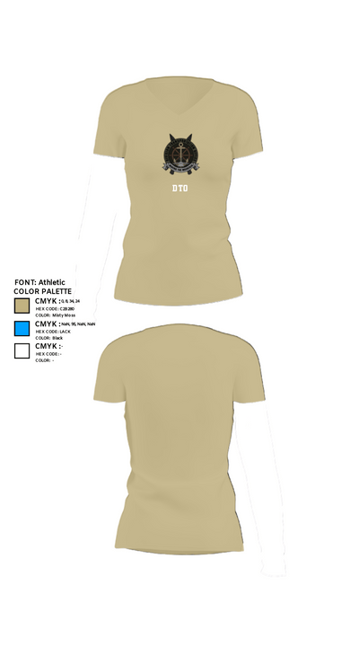 DTO 23496307 Women's Short Sleeve V-neck Shirt - 84