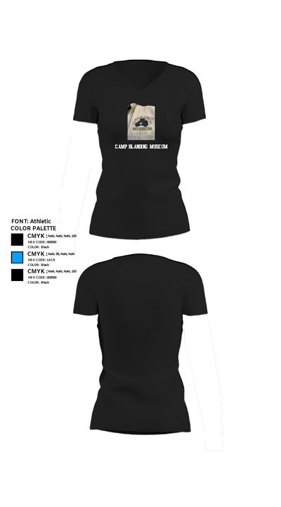 Camp Blanding Museum 53408577 Women's Short Sleeve V-neck Shirt - 24