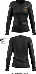 ECDC 95570768 Women's Long Sleeve V-neck Shirt - 3