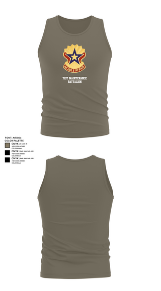 Tank Top, 71st Maintenance Battalion, Army, Teamtime, Team time, sublimation, custom sports apparel, team uniforms, spirit wear, spiritwear, sports uniforms, custom shirts, team store, custom team store, fundraiser sports, apparel fundraiser
