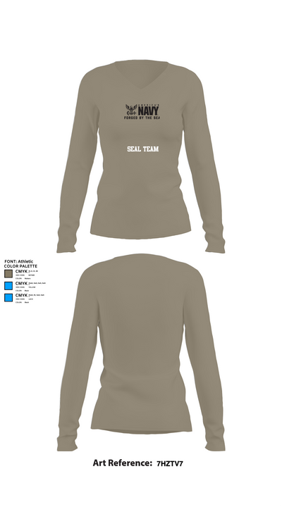 SEAL Team 4781251 Women's Long Sleeve V-neck Shirt - 59