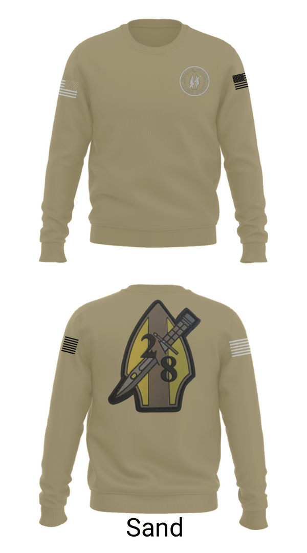 Crew Neck Sweatshirt, 2nd bn 8th Marines, Marines, Teamtime, Team time, sublimation, custom sports apparel, team uniforms, spirit wear, spiritwear, sports uniforms, custom shirts, team store, custom team store, fundraiser sports, apparel fundraiser