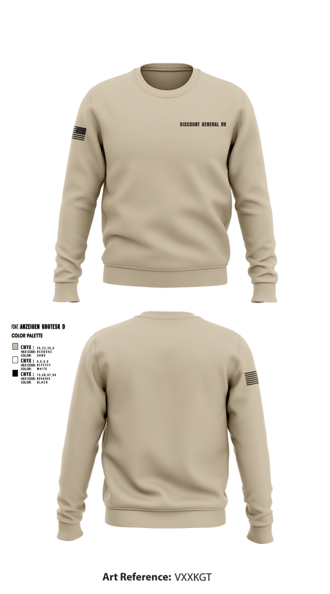 Crew Neck Sweatshirt, Discount General RV, , Teamtime, Team time, sublimation, custom sports apparel, team uniforms, spirit wear, spiritwear, sports uniforms, custom shirts, team store, custom team store, fundraiser sports, apparel fundraiser