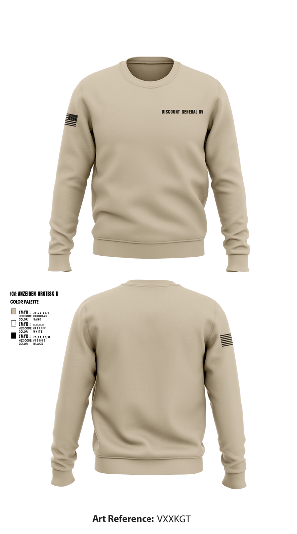 Crew Neck Sweatshirt, Discount General RV, , Teamtime, Team time, sublimation, custom sports apparel, team uniforms, spirit wear, spiritwear, sports uniforms, custom shirts, team store, custom team store, fundraiser sports, apparel fundraiser