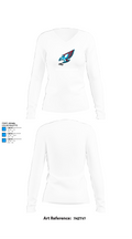 Piute High School Wrestling 66905850 Women's Long Sleeve V-neck Shirt -1 15
