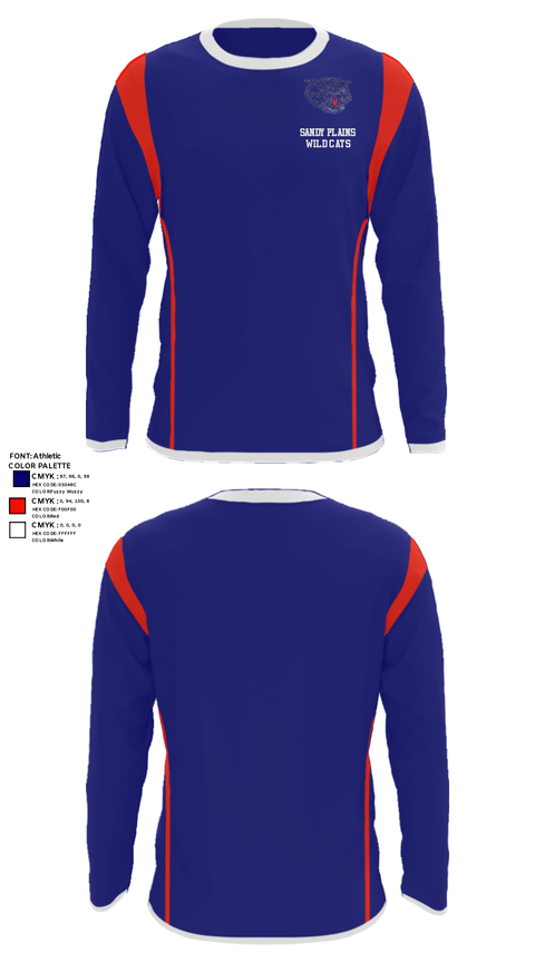 Long Sleeve Performance Shirt, Sandy Plains Wild Cats, Baseball, Teamtime, Team time, sublimation, custom sports apparel, team uniforms, spirit wear, spiritwear, sports uniforms, custom shirts, team store, custom team store, fundraiser sports, apparel fundraiser