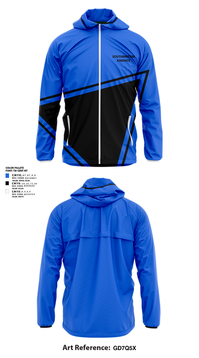 Southington Knights 86281210 Windbreaker - 1