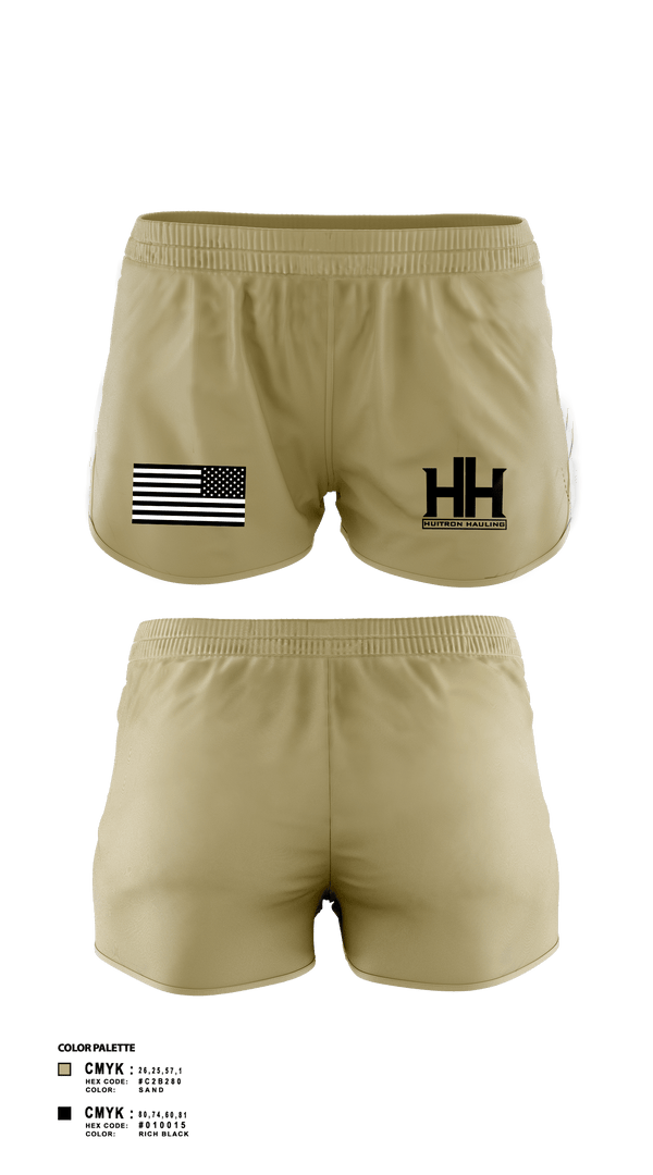 Womens Shorts, Huitron hauling llc, , Teamtime, Team time, sublimation, custom sports apparel, team uniforms, spirit wear, spiritwear, sports uniforms, custom shirts, team store, custom team store, fundraiser sports, apparel fundraiser