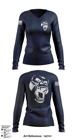 Womens Long Sleeve Vneck Shirt 1, USS CARL VINSON, , Teamtime, Team time, sublimation, custom sports apparel, team uniforms, spirit wear, spiritwear, sports uniforms, custom shirts, team store, custom team store, fundraiser sports, apparel fundraiser