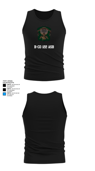Tank Top, B-Co 122 ASB, Army, Teamtime, Team time, sublimation, custom sports apparel, team uniforms, spirit wear, spiritwear, sports uniforms, custom shirts, team store, custom team store, fundraiser sports, apparel fundraiser