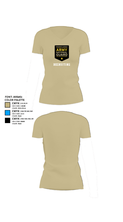 Recruiting 24284628 Women's Short Sleeve V-neck Shirt - 80