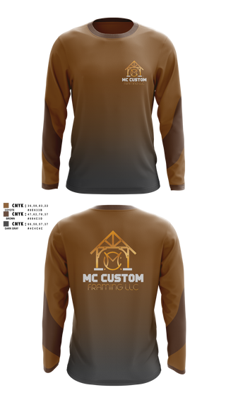 Long Sleeve Performance Shirt, MC CUSTOM FRAMING LLC, , Teamtime, Team time, sublimation, custom sports apparel, team uniforms, spirit wear, spiritwear, sports uniforms, custom shirts, team store, custom team store, fundraiser sports, apparel fundraiser