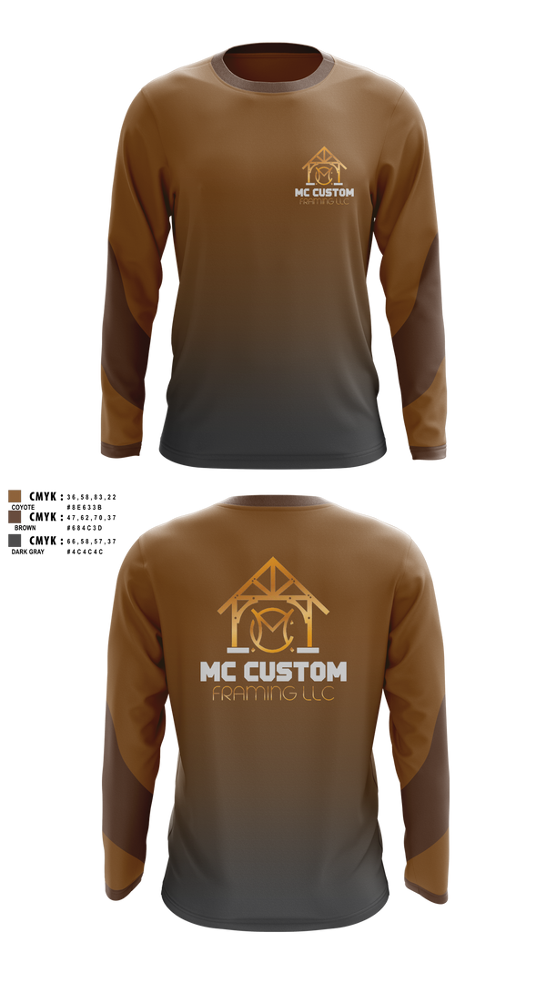 Long Sleeve Performance Shirt, MC CUSTOM FRAMING LLC, , Teamtime, Team time, sublimation, custom sports apparel, team uniforms, spirit wear, spiritwear, sports uniforms, custom shirts, team store, custom team store, fundraiser sports, apparel fundraiser