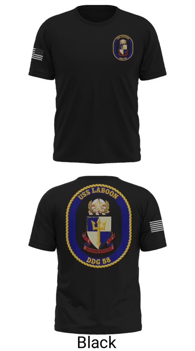 USS LABOON - DDG 58 14402394 Short Sleeve Performance Shirt - 34