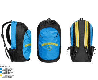 Gear Bag, Destroyers, Men's Basketball, Teamtime, Team time, sublimation, custom sports apparel, team uniforms, spirit wear, spiritwear, sports uniforms, custom shirts, team store, custom team store, fundraiser sports, apparel fundraiser
