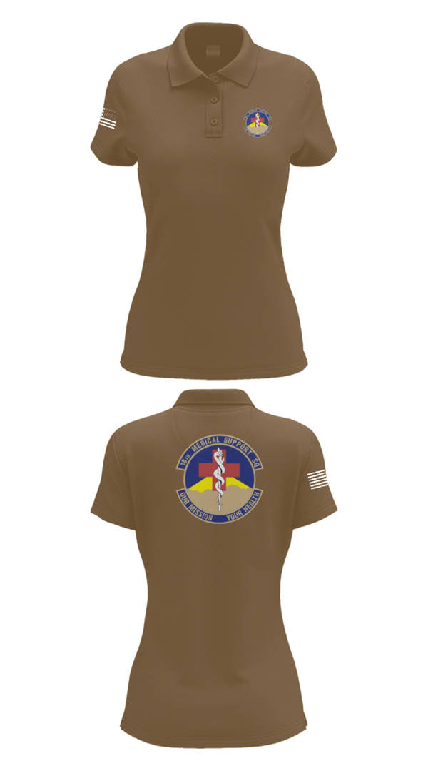 Women's Short Sleeve Performance Polo, 18 MDSS, Air Force, Teamtime, Team time, sublimation, custom sports apparel, team uniforms, spirit wear, spiritwear, sports uniforms, custom shirts, team store, custom team store, fundraiser sports, apparel fundraiser