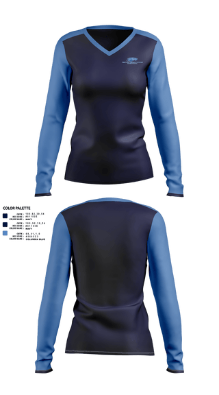 Womens Long Sleeve Vneck Shirt, Central Jersey Hawks Basketball, Women's Basketball, Teamtime, Team time, sublimation, custom sports apparel, team uniforms, spirit wear, spiritwear, sports uniforms, custom shirts, team store, custom team store, fundraiser sports, apparel fundraiser
