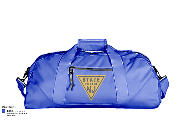 Duffle Bag, New Jersey state police, , Teamtime, Team time, sublimation, custom sports apparel, team uniforms, spirit wear, spiritwear, sports uniforms, custom shirts, team store, custom team store, fundraiser sports, apparel fundraiser