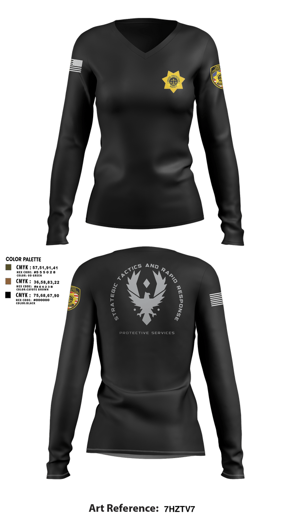 Womens Long Sleeve Vneck Shirt 1, Quick Bail BondmanEmpire first protection security service agent & Tax service, , Teamtime, Team time, sublimation, custom sports apparel, team uniforms, spirit wear, spiritwear, sports uniforms, custom shirts, team store, custom team store, fundraiser sports, apparel fundraiser