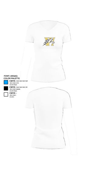 Womens Short Sleeve Vneck Shirt, Winchester Community High School Basketball, Women's Basketball, Teamtime, Team time, sublimation, custom sports apparel, team uniforms, spirit wear, spiritwear, sports uniforms, custom shirts, team store, custom team store, fundraiser sports, apparel fundraiser