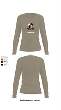 418 MLC 48598349 Women's Long Sleeve V-neck Shirt - 62