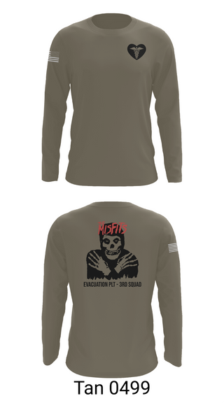 Long Sleeve Performance Shirt, 3rd squad, Army, Teamtime, Team time, sublimation, custom sports apparel, team uniforms, spirit wear, spiritwear, sports uniforms, custom shirts, team store, custom team store, fundraiser sports, apparel fundraiser