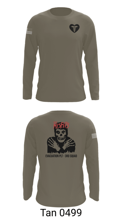 3rd squad 34801732 Long Sleeve Performance Shirt 66