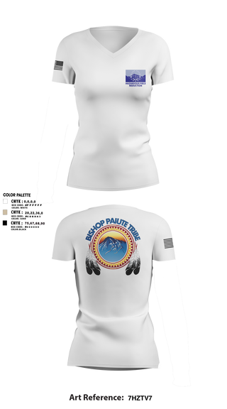 Womens Short Sleeve Vneck Shirt, Bishop Paiute EMO/ Hazardous Fiels Reduction, Fire Department, Teamtime, Team time, sublimation, custom sports apparel, team uniforms, spirit wear, spiritwear, sports uniforms, custom shirts, team store, custom team store, fundraiser sports, apparel fundraiser