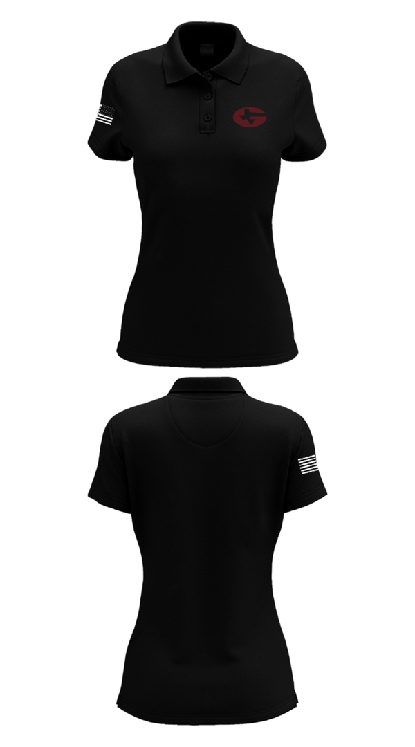 Womens Short Sleeve Performance Polo, Garrison High School Cheer, Cheer, Teamtime, Team time, sublimation, custom sports apparel, team uniforms, spirit wear, spiritwear, sports uniforms, custom shirts, team store, custom team store, fundraiser sports, apparel fundraiser