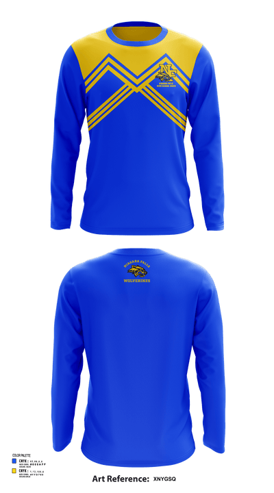 Niagara Falls High School Cheer 93766277 Long Sleeve Performance Shirt - 133